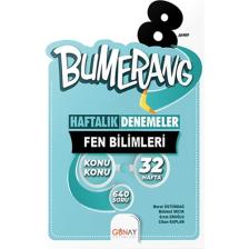 Günay Yayınları 8.sınıf Bumerang Fen Bilimleri 32 Haftalık Deneme