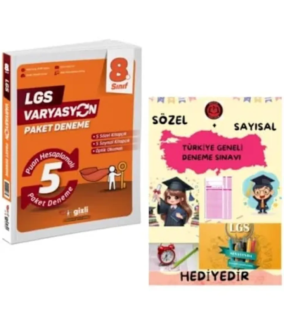Lgs Varyasyon 5 Li Paket Deneme Gizli Yayınları