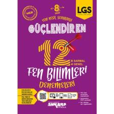 Ankara Yayıncılık 8. Sınıf Fen Bilimleri Güçlendiren Denemeleri - 12 Adet