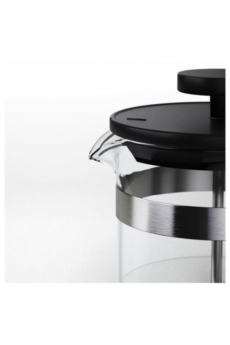 Siyah Cam French Press 1lt