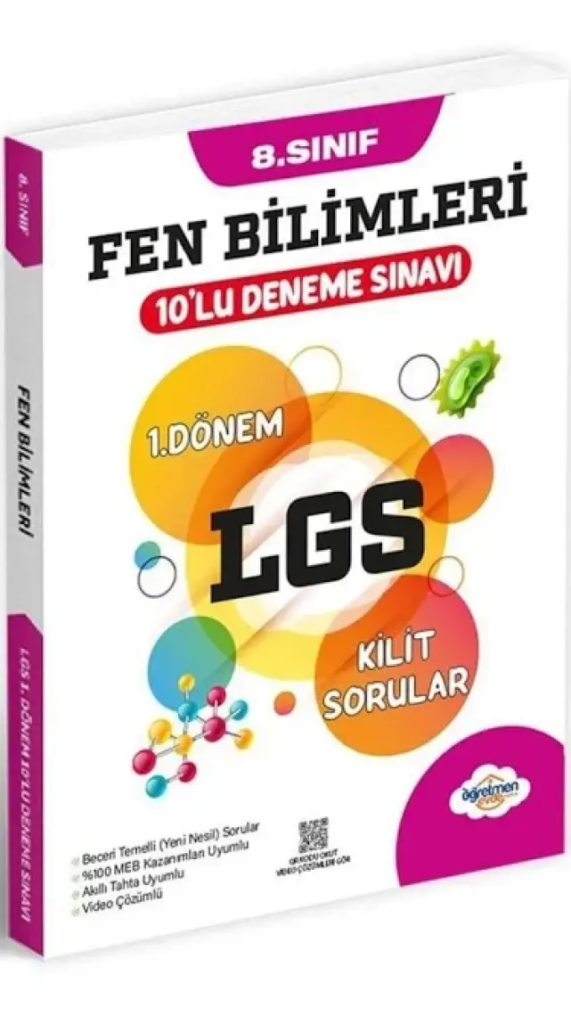 Öğretmen Evde Yayınları 8. Sınıf Fen Bilimleri LGS 1. Dönem 10’lu Deneme Sınavı