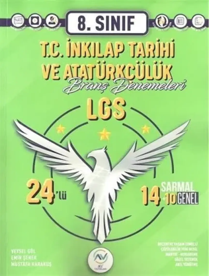 Ava Yayınları Av Yayınları 8. Sınıf Lgs T.c. Inkılap Tarihi ve Atatürkçülük 24 Lü Branş Deneme