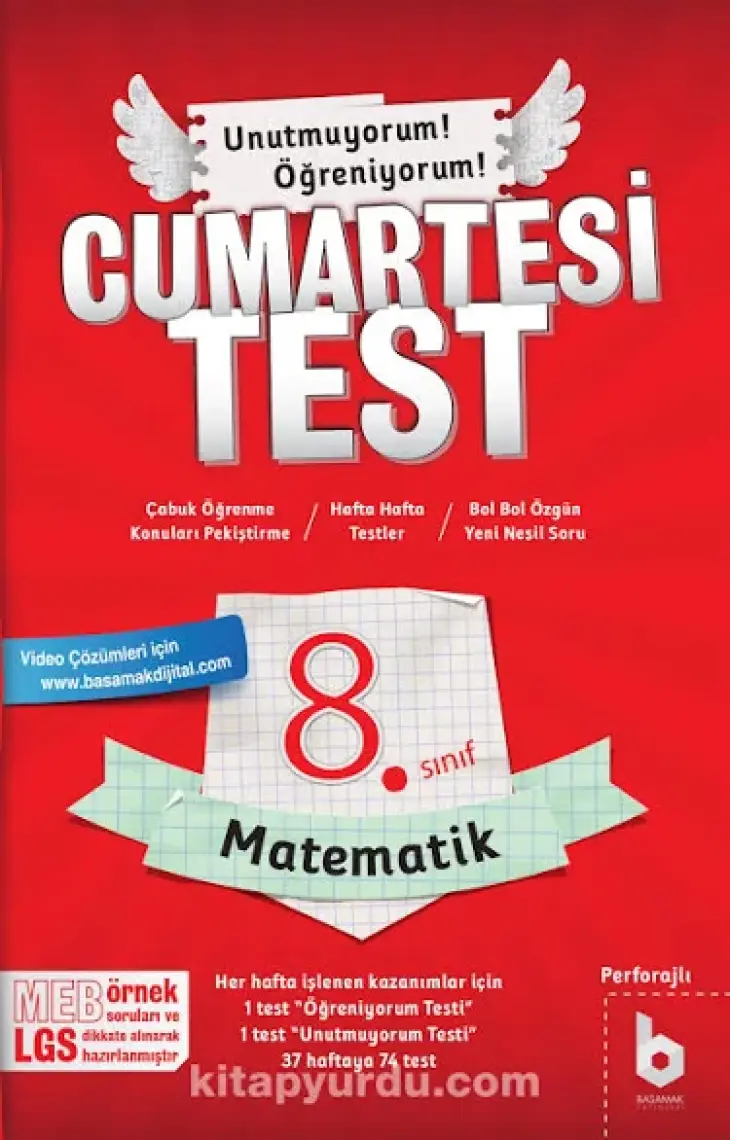 Basamak Yayınları 8. Sınıf LGS Matematik Cumartesi Test