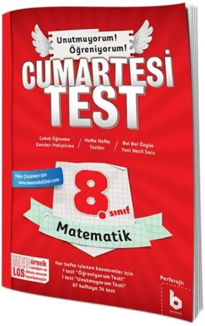 Basamak Yayınları 8. Sınıf LGS Matematik Cumartesi Test