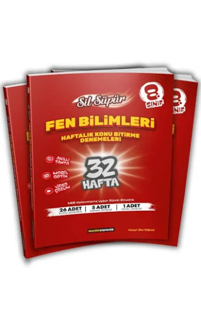 8. Sınıf Fen Bilimleri Haftalık Konu Bitirme Denemeleri