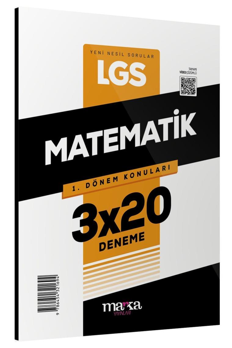 Marka Yayınları 2025 LGS 1. Dönem Konuları Matematik 3 Deneme