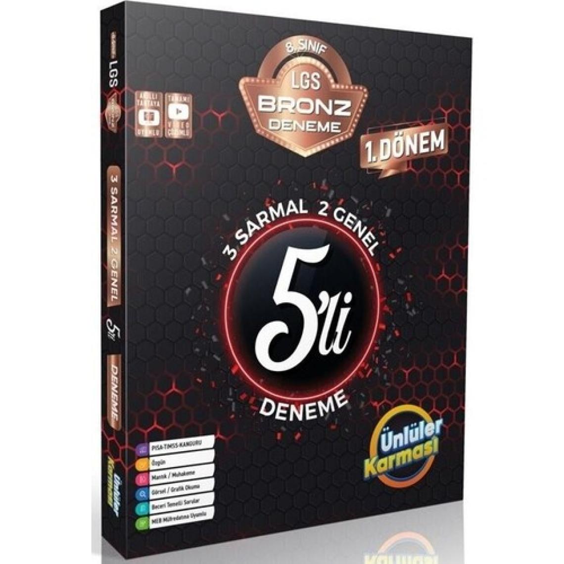 Ünlüler Karması 8.Sınıf 1. Dönem LGS 5'li Bronz Deneme
