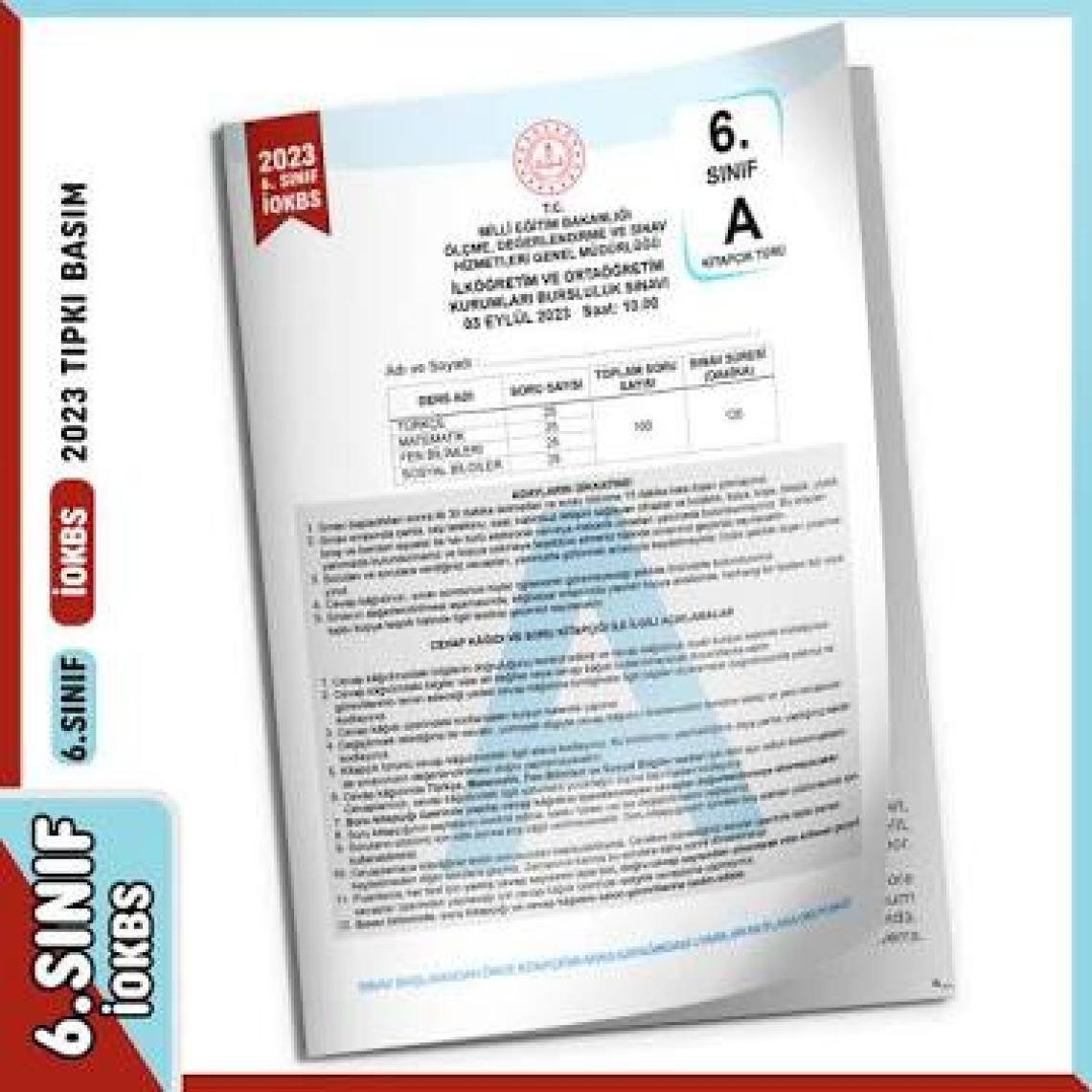 Karakutu Yayınları 2023 6. Sınıf Iokbs Bursluluk Çıkmış Soru Tıpkı Basım Türkiye Geneli Dijital Çözümlü Soru Kitapçığı