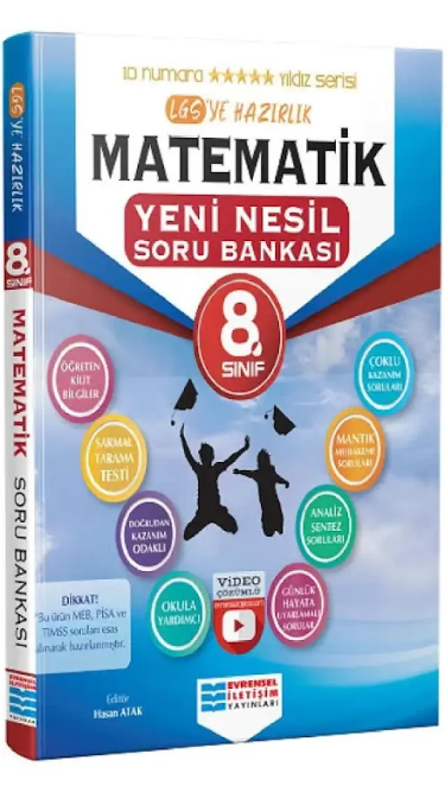 Evrensel İletişim Yayınları 8.Sınıf   LGS  Matematik Video Çözümlü Soru Bankası