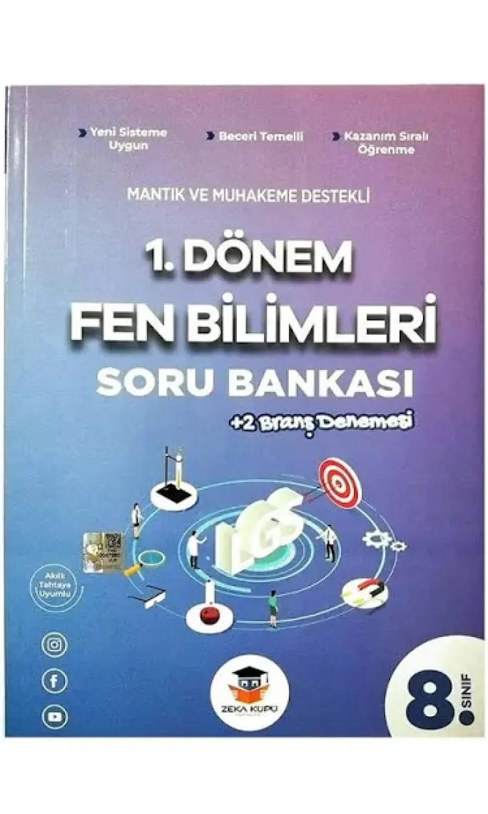 Zeka Küpü Yayınları 8.sınıf Fen Bilimleri 1.dönem Soru Bankası