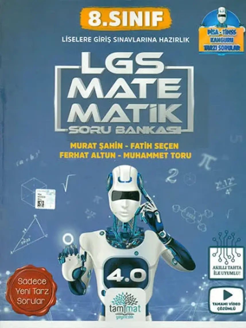 Tammat Yayınları LGS 8. Sınıf Yeni Nesil Matematik Soru Bankası