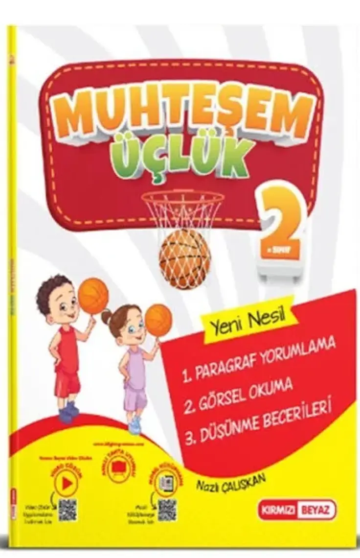 Kırmızı Beyaz Yayınlar 2.Sınıf Paragraf-Görsel Okuma-Düşünme Becerileri Muhteşem Üçlük