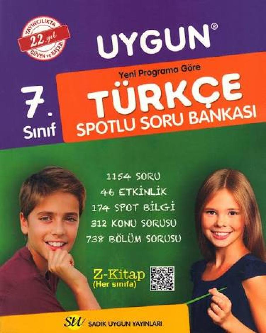 Sadık Uygun Yayınları 7. Sınıf Türkçe Soru Bankası