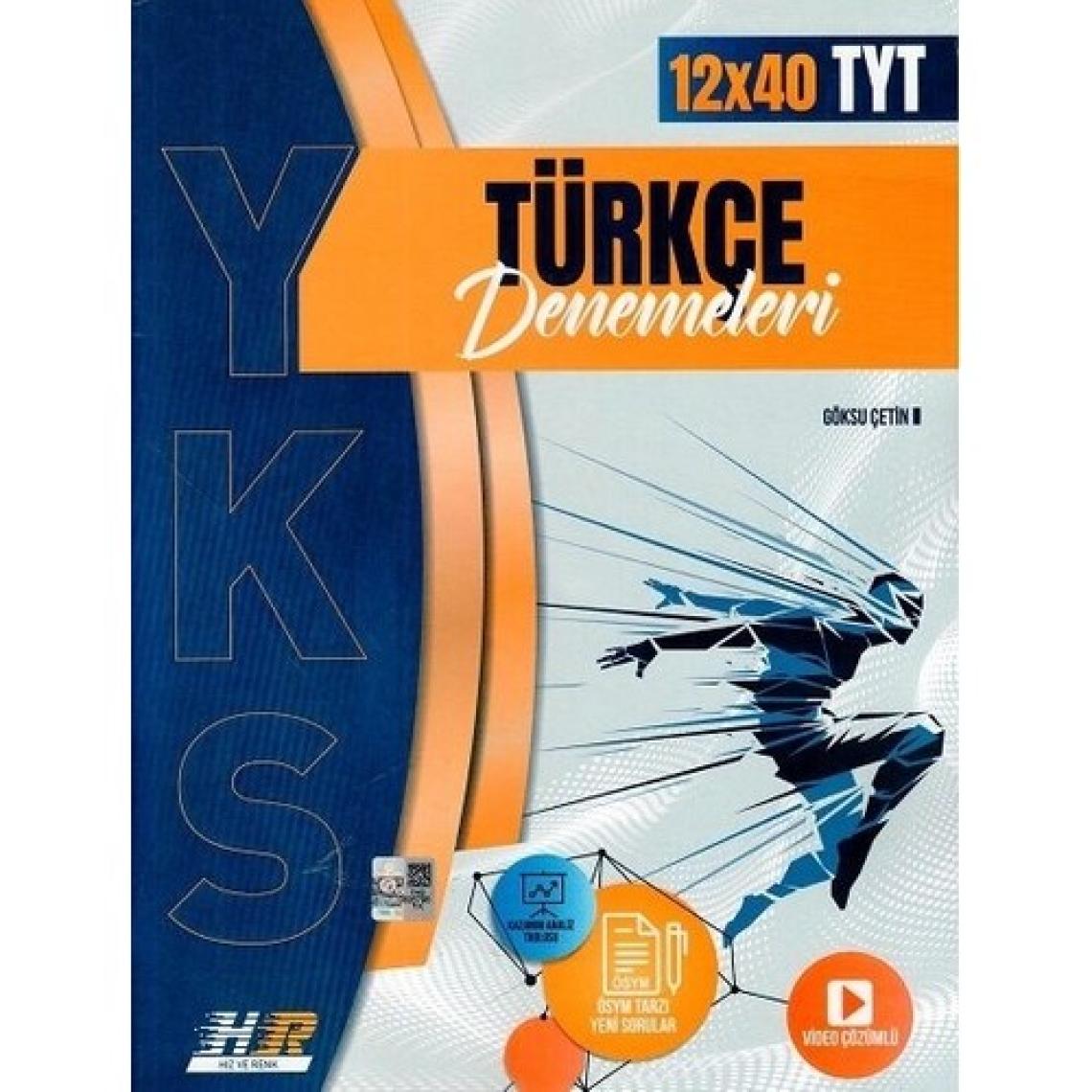 Hız ve Renk Yayınları Tyt Türkçe 12 x 40 Denemeleri