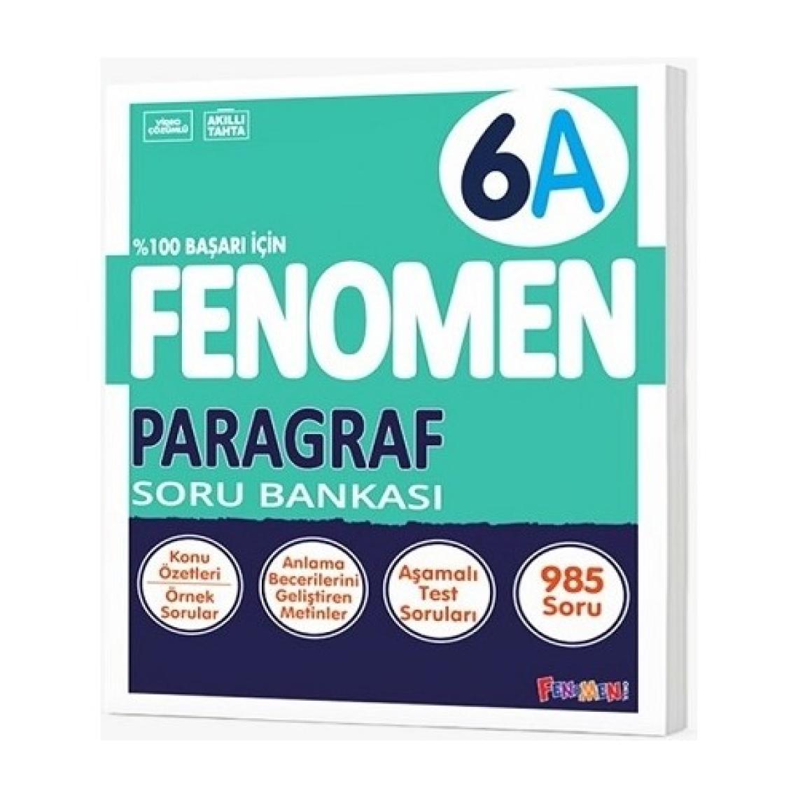 Fenomen Yayıncılık 6. Sınıf Paragraf Soru Bankası (A)