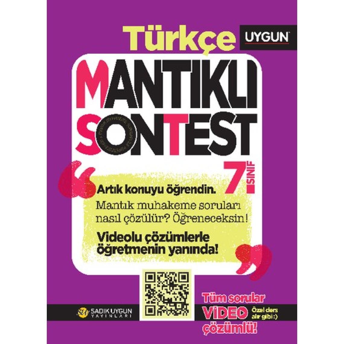 Sadık Uygun Yayınları – Mantıklı Son Test – Türkçe 7. Sınıf