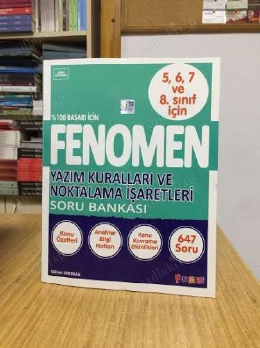 Fenomen Okul 5. 6. 7. Ve 8. Sınıf Yazım Kuralları Ve Noktalama İşaretleri Soru Bankası