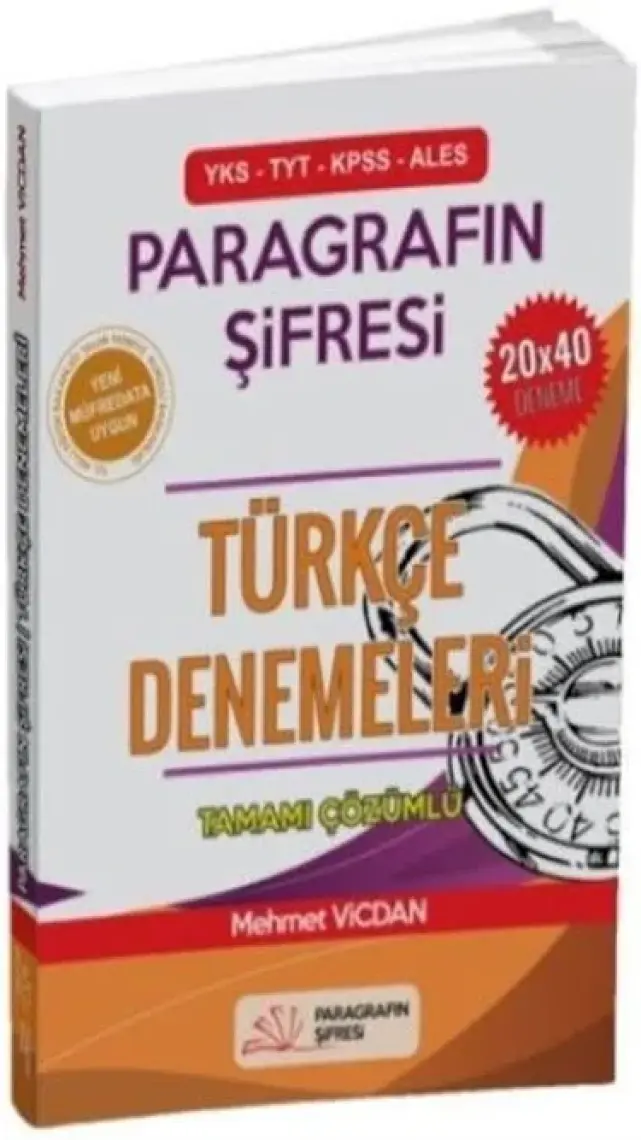 Paragrafın Şifresi Yayınları ÖSYM'Nin Yaptığı Tüm Sınavlar İçin Türkçe Denemeleri