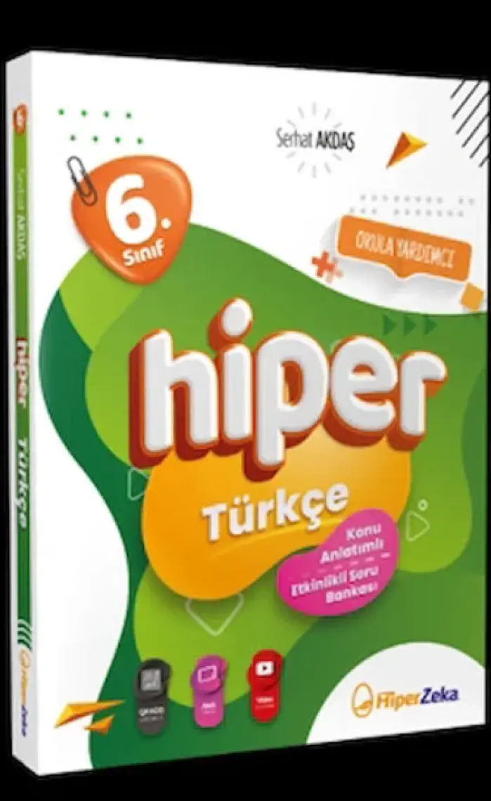 Hiper Zeka Yayınları 6. Sınıf Hiper Türkçe Konu Anlatımlı & Soru Bankası - Serhat Akdaş