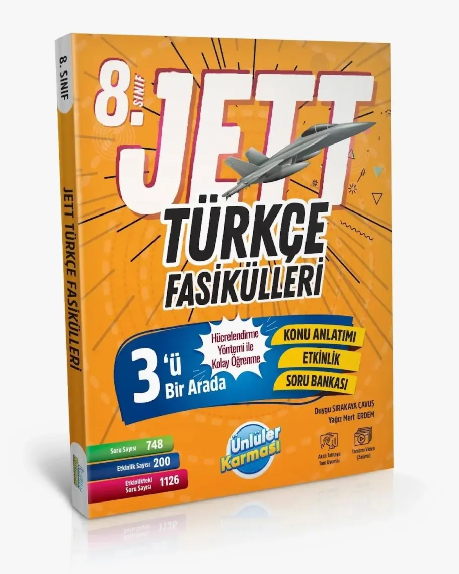 Ünlüler Karması 8. Sınıf LGS Jett Türkçe Fasikülleri