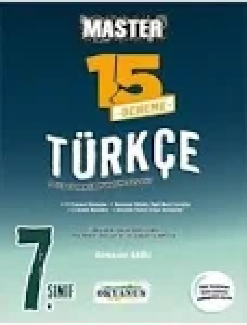 Okyanus Yayınları 7. Sınıf Master 15 Türkçe Denemesi
