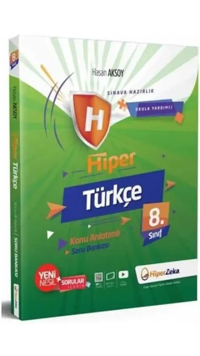 Hiper Zeka Yayınları 8. Sınıf Hiper Türkçe Konu Anlatımlı & Soru Bankası