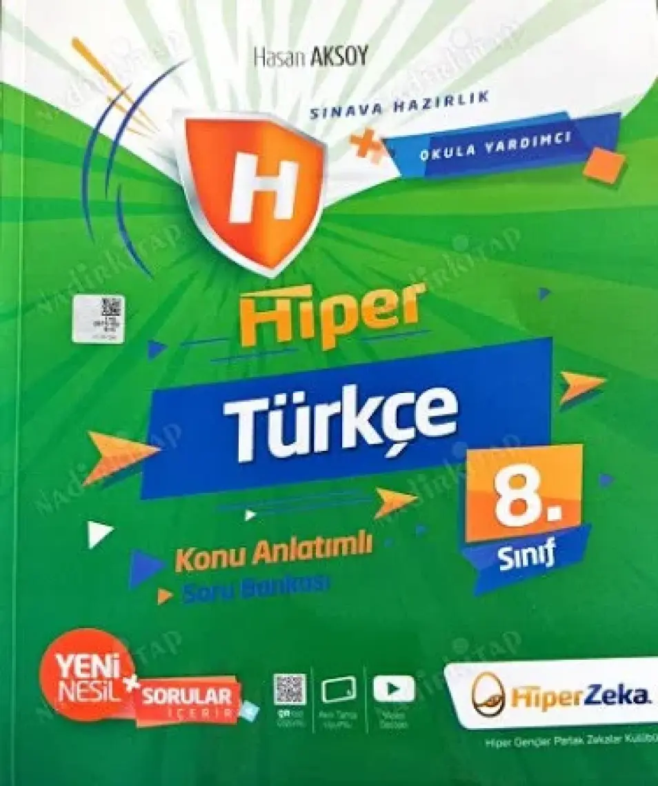 Hiper Zeka Yayınları 8. Sınıf Hiper Türkçe Konu Anlatımlı & Soru Bankası