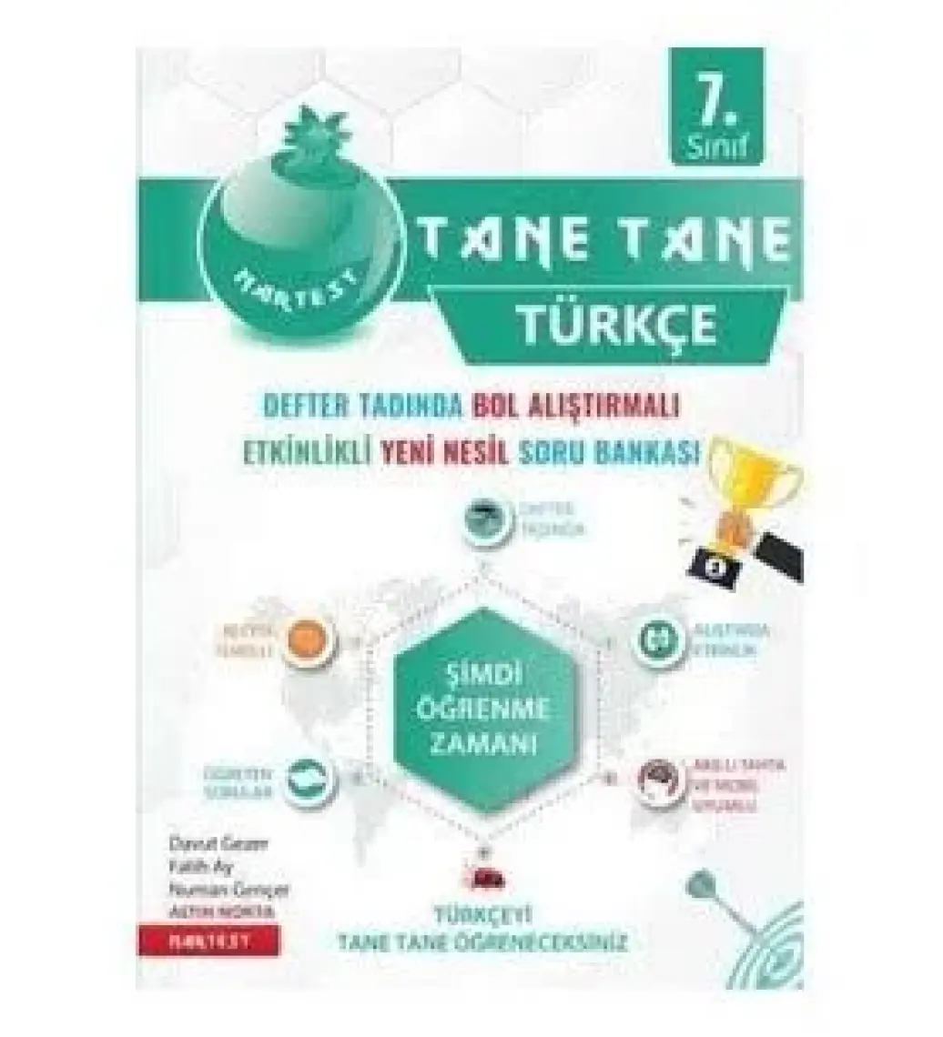 Nartest Yayınevi 7. Sınıf Yeşil Defter Tadında Tane Tane Türkçe