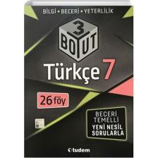 Tudem Yayınları 7. Sınıf Türkçe 3 Boyut Beceri Temelli Soru Bankası