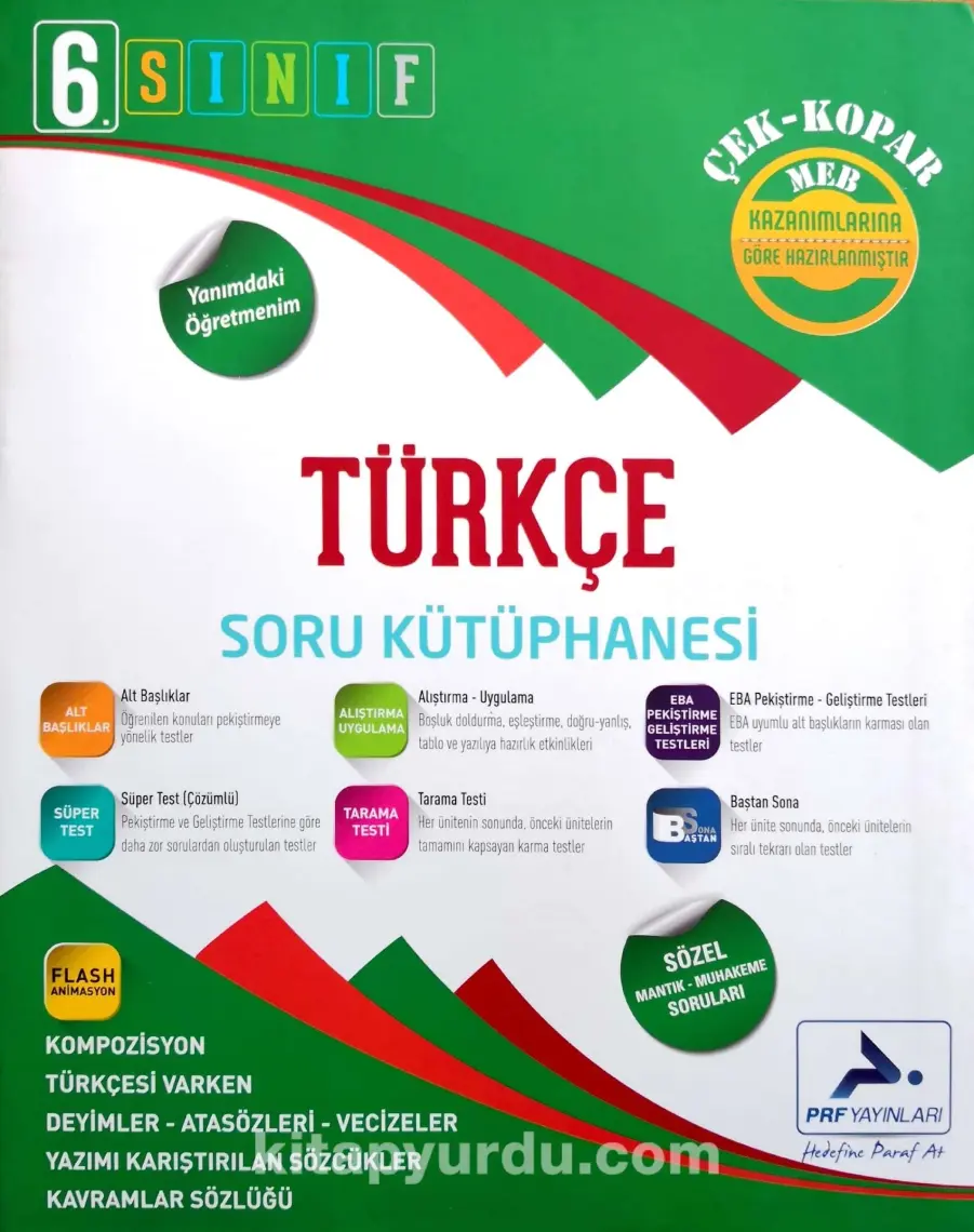 Paraf Yayınları 6. Sınıf Türkçe Soru Kütüphanesi