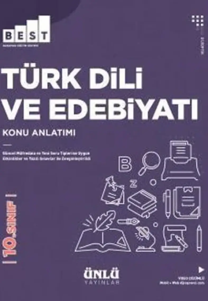 Ünlü 10. Sınıf Best Türk Dili Ve Edebiyatı Konu Anlatım