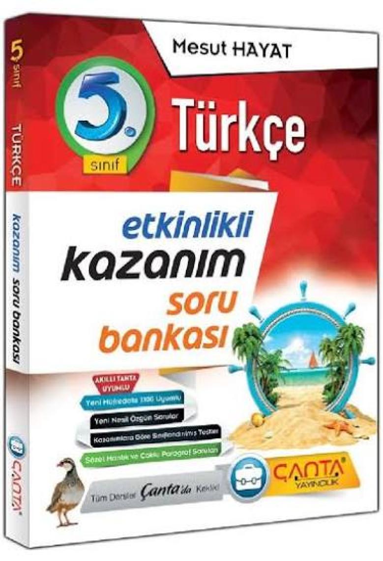 Çanta Yayınları 5. Sınıf Kazanım Türkçe Soru Bankası+Matematik 5 soru bankası
