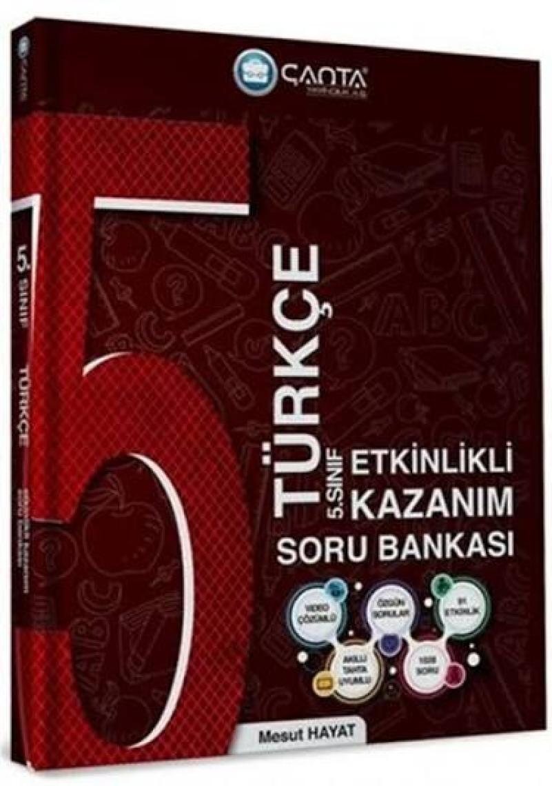 Çanta Yayınları 5. Sınıf Kazanım Türkçe Soru Bankası+Matematik 5 soru bankası