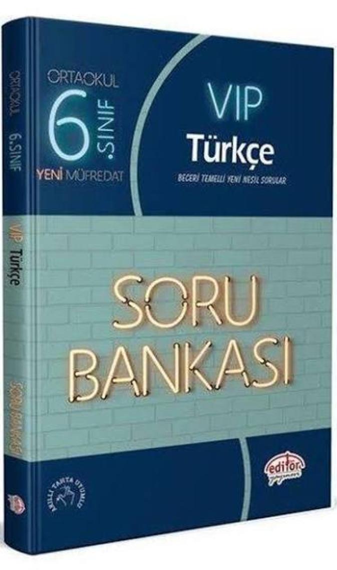 Editör Yayınları 6. Sınıf VIP Türkçe Soru Bankası