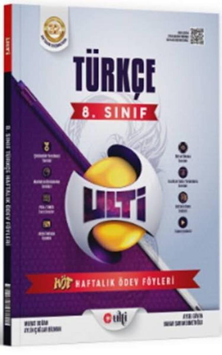 Bes yayınları Ulti 8. Sınıf HÖF Haftalık Ödev Föyleri Türkçe - 2024
