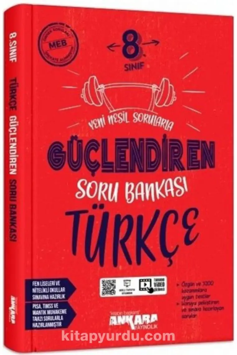 Ankara Yayıncılık 8.Sınıf Güçlendiren Türkçe Soru Bankası
