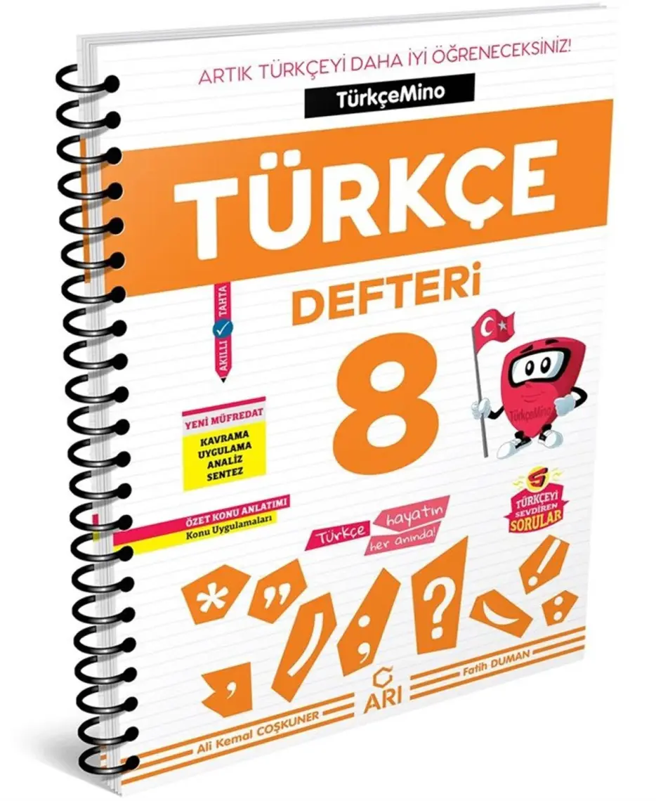Arı Yayıncılık 8.Sınıf Türkçe TürkçeMino Defterim