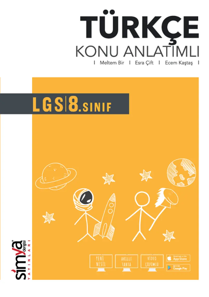 Simya Yayınları  8.Sınıf Türkçe Konu Anlatımlı Kitabı