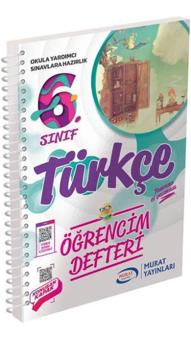 Murat Yayınları 6.Sınıf Türkçe Öğrencim Defteri
