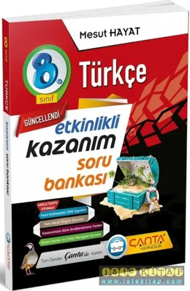 Çanta Yayınları 8.Sınıf Türkçe Kazanım Soru Bankası