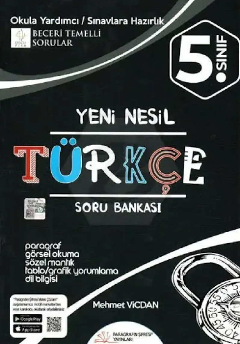 Paragrafın Şifresi Yayınları 5.Sınıf Nesil Türkçe Soru Bankası