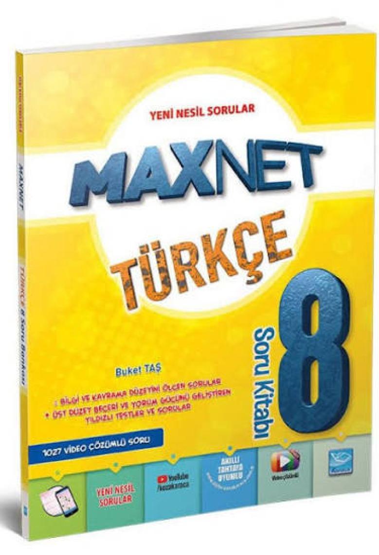 Koza Karaca Yayınları Max Net Türkçe 8. Sınıf Soru Kitabı