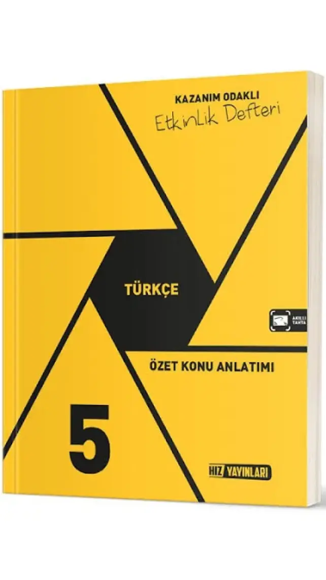 Hız Yayınları 5. Sınıf Türkçe Özet Konu Anlatımlı Etkinlik Kitabı