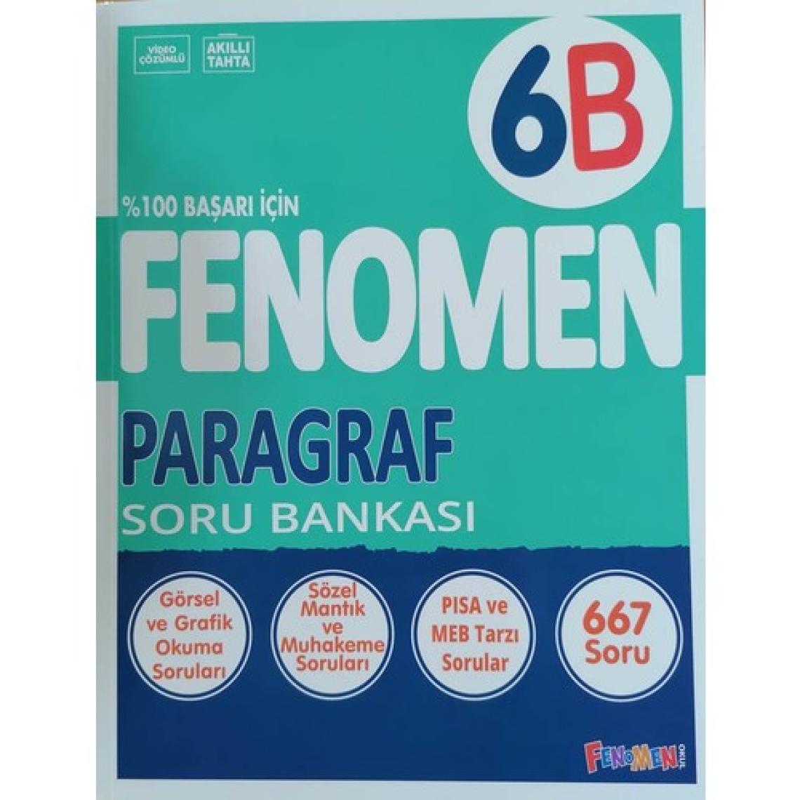 Fenomen Okul Yayınları 6.Sınıf Yeni Paragraf - B - Soru Bankası