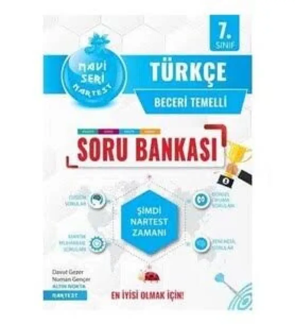 Nartest Yayınevi 7. Sınıf Mavi Türkçe Soru Bankası