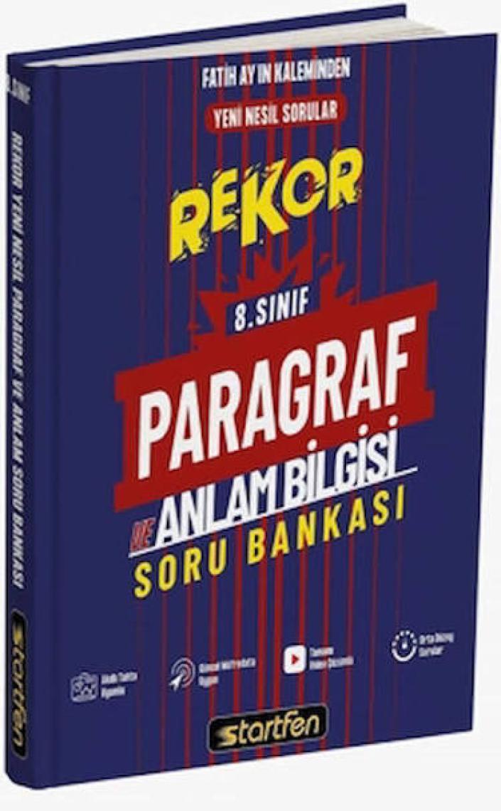 Startfen Yayınları 8. Sınıf Paragraf ve Anlam Bilgisi Sb