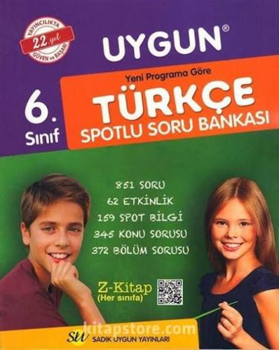 Sadık Uygun Yayınları Türkçe Soru Bankası 6. Sınıf
