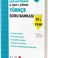 Koray Varol Akademi Ayrıntılı Sağlam Tekrar 8.Sınıf 1.dönem Türkçe Soru Bankası