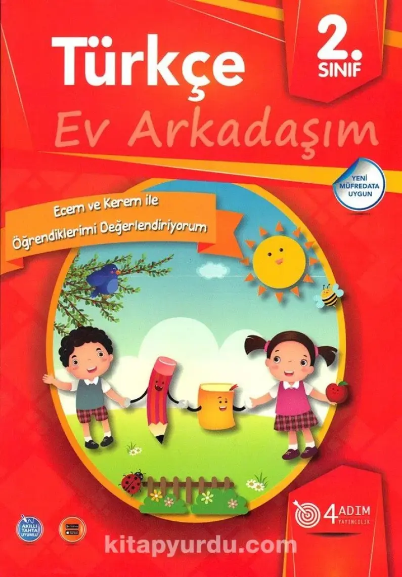 4 Adım Yayınları 4 Adım 2. Sınıf Türkçe Ev Arkadaşım