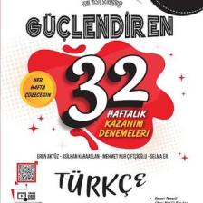 Ankara Yayıncılık 8.Sınıf  Güçlendiren 32 Haftalık Türkçe Kazanım Denemeleri